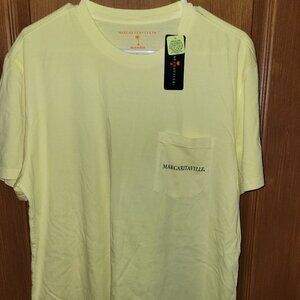 Margaritaville Men's Yellow T-Shirt Marlin Beach Ball Graphic - Lg - NWT